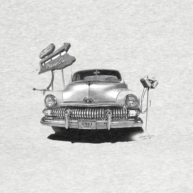1951 Mercury on Drive In Night by allthumbs